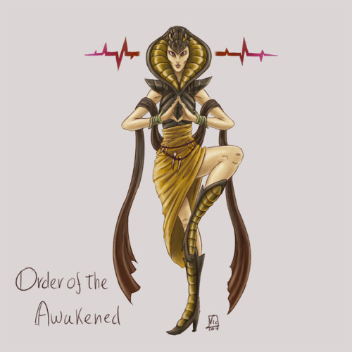 ORDER OF THE AWAKENED (♀ yuan-ti, pureblood)From the Serpent Hills comes this pureblood yuan-ti, dau