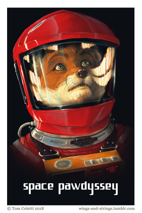 “A Space Pawdyssey” - CommissionAnother commission painting from this batch, for twitter.com/spacepa