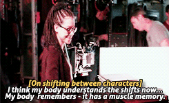 thecloneclub:  Tatiana Maslany behind the scenes of Orphan Black Season 2 