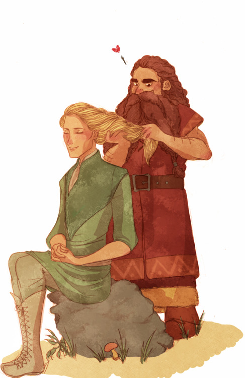 batarangues:  legolas+gimli for mirimo-cat 