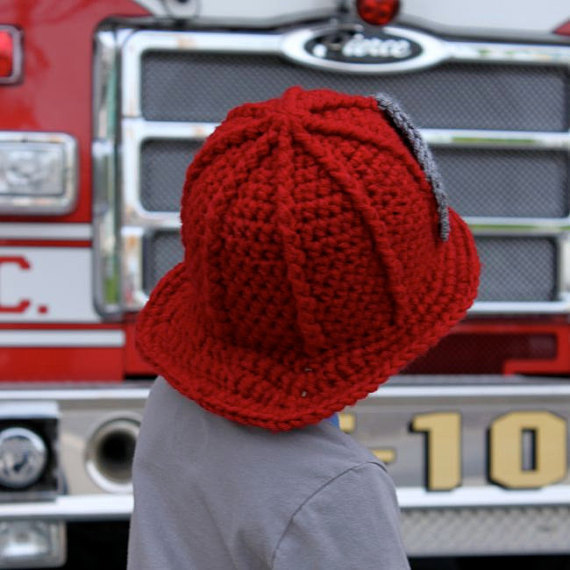 Crochet an Adorable Firefighter Helmet - Perfect DIY For the Budding Cosplayer: 👉  🚒