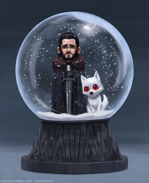 It’s a Jon Snow Globe! I can’t wait for the final season of Game of Thrones next year! I