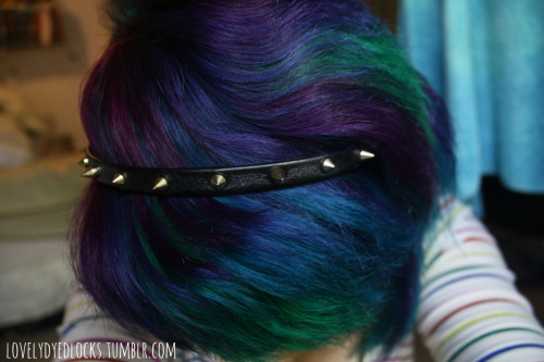 lovelydyedlocks:Apparently I used to take a lot of photos of the top part of my hair. I miiiissss yo
