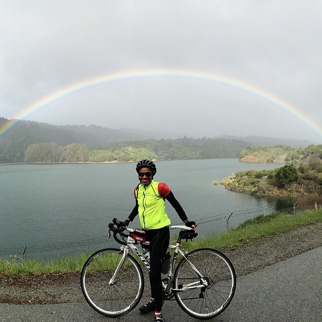 What a beautiful rainbow on my training ride this morning. #ALC2014 #545Miles #SF2LA If you’d like to donate to sponsor me on the ride you can donate here: http://www.tofighthiv.org/goto/stacywashington #aidslifecycle @aidslifecycle #bayarea...