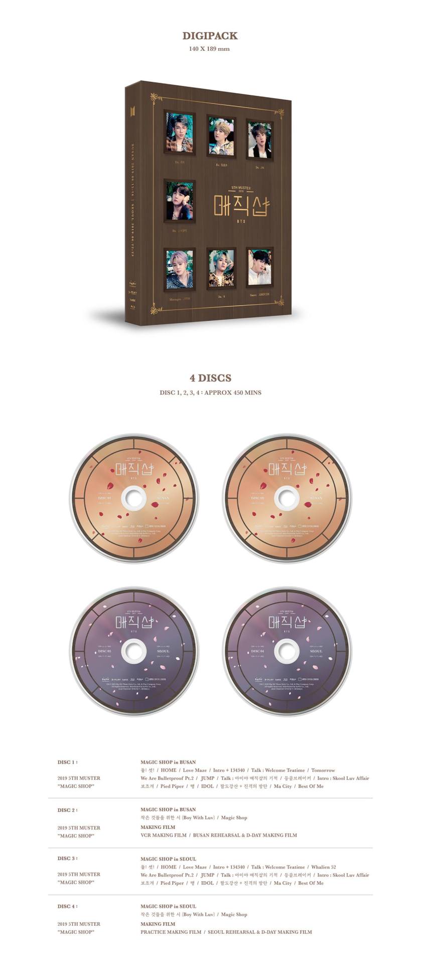 ALL FOR BTS — BTS 5TH MUSTER [MAGIC SHOP] Blu-ray Release...