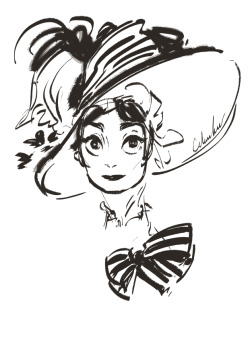 celine-kim:  Super scribbled Audrey  