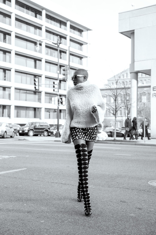 mzrouge:COZY- by Sai Sankoh Christian Louboutin over the knee mesh boots