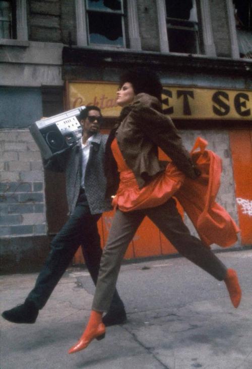 blondebrainpower:Boombox, New York City, 1980. Photo by Robert Farber