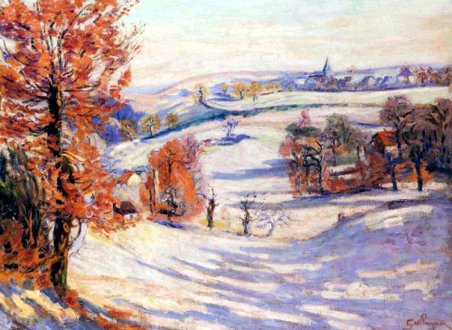 Neige à Crozant, 1898, Armand Guillaumin