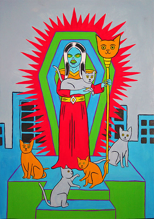 joseph-harmon:  cel vinyl on matte board