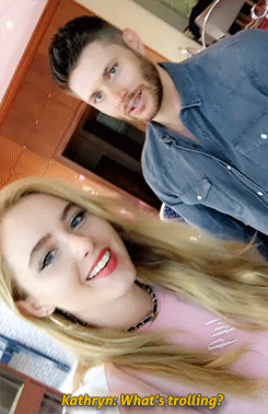 suckmywinchester:   Jensen on Kathryn’s Snapchat @Asylum16    