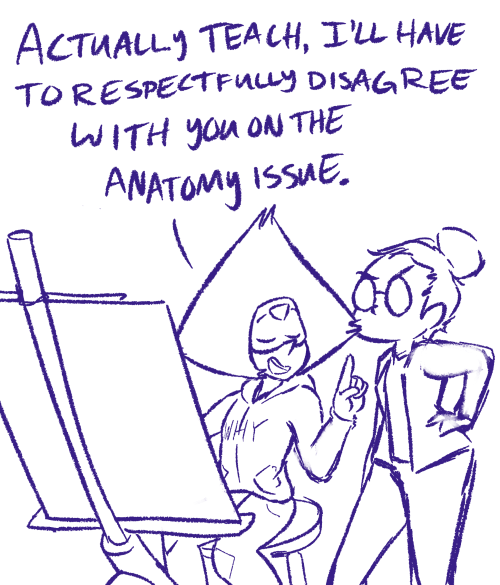 ze-pie:  Lapis and Peri as the stressed art students because thats exactly what they are