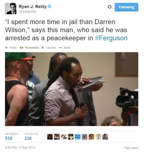 iwriteaboutfeminism:  City Council meeting on Tuesday night in Ferguson. Part 5. 