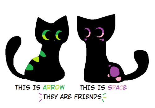 achythekitty:arrow and spacems paint