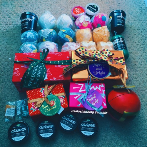 itsalushiething: Lush Boxing Day Haul ———— 2 Christingle body conditioners 1