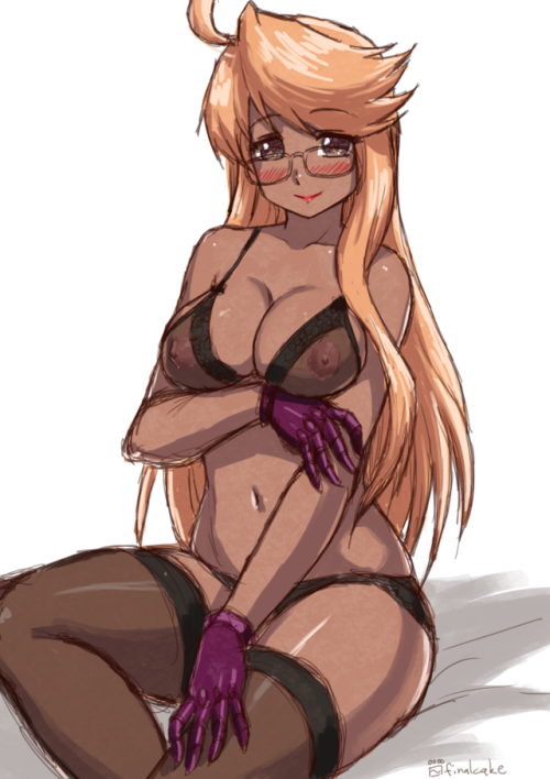 cakefinale:Patreon sketch request, Alma Armas from VA-11 HALL-A in lingerie