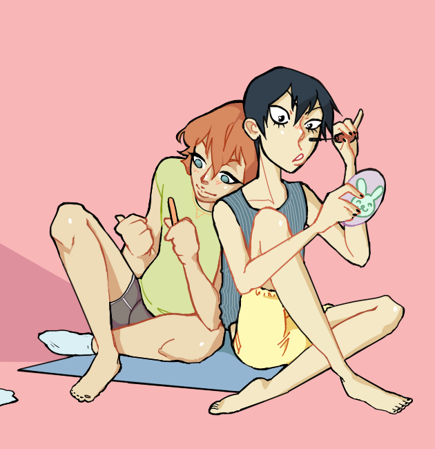 kavwoshin:  sleepover make up sessions