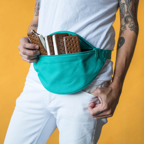 Pro-tip: Store Ice Cream Sandwiches inside of a fanny pack and be ready to bite into one at any-time