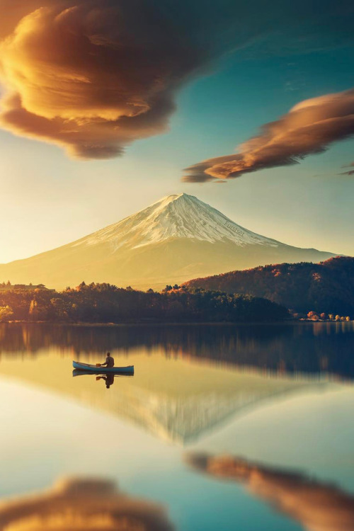 hungariansoul: banshy: Mount Fuji by Stijn Dijkstra   ♥️   