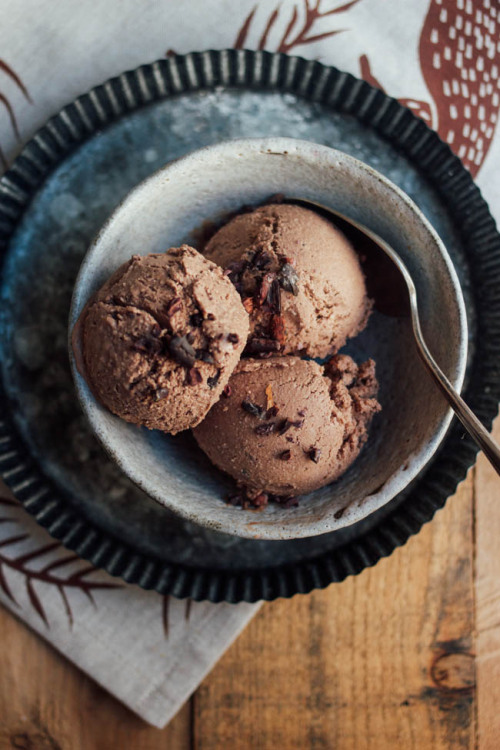 Salted Double Chocolate Vegan Ice Cream http://www.wholeheartedeats.com/2015/07/salted-double-chocol