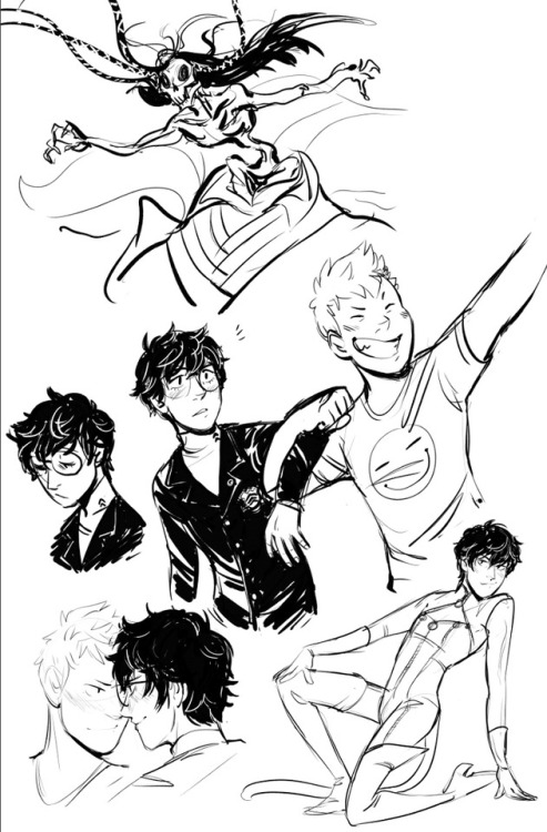 missjamiekaye:  Persona Hell doodle dumpThe little bratty teddy is @retrodynamics‘s