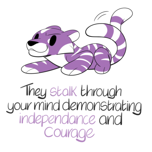 The Little Brain Tiger~Available to adopt for yourself or a loved one and get a digitally hand lette