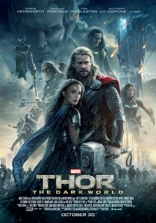 hxcfairyhasmoved:New UK Thor: The Dark World poster.