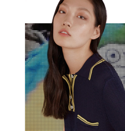 gao jie for maison kitsune ss18