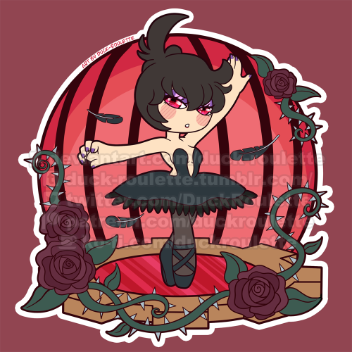 Princess Tutu And Princess Kraehe Chibi Sticker Designs \o/