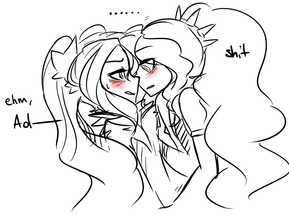 magnetmod:  ask-adagio-dazzle-x-aria-blaze:  Sonata: Uh, girls.. Adagio: That.. was