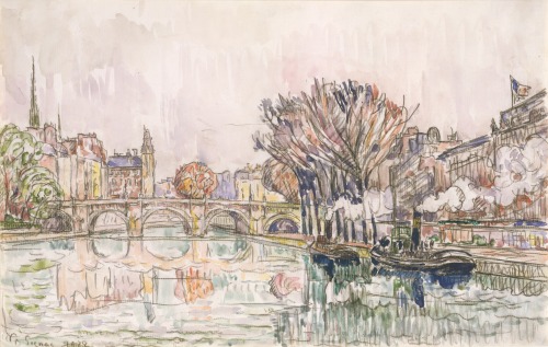 thusreluctant:  The Pont Neuf, Paris by Paul Signac