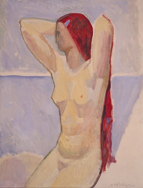 terminusantequem:Alfred Heinrich Pellegrini (Swiss, 1881-1958), Weiblicher Akt, 1937. Oil on canvas,