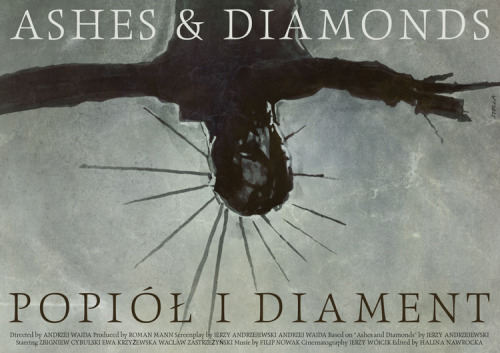 antoniostella:Poster for “Ashes and Diamonds” - 1958 by Andrzej Wajda