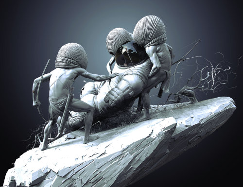 this-is-cool:Super Strange Astronaut Art by SVJEETA - http://www.scififantasyhorror.co.uk/super-stra