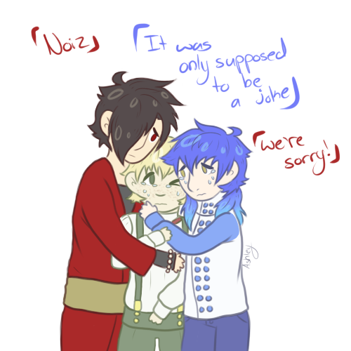 slynoi:  this is really really late but koujaku and aoba forgot noiz’s birthday