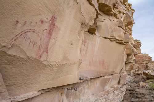 MS Pictographs 1, Emery County, UT. Some interesting but faded pictographs that look to be mostly Ba