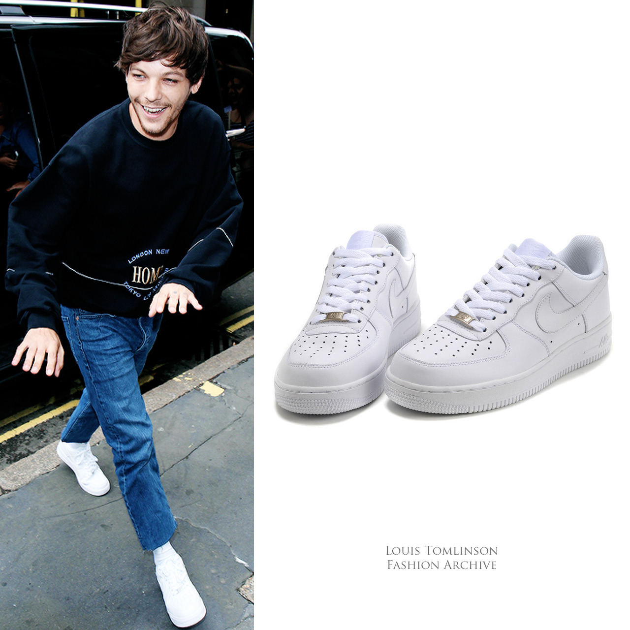 Louis Tomlinson Fashion — Louis wore Adidas Y-3 Superstar Shoes at