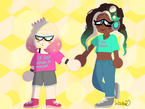 >Pearl And Marina Are Dating And They Have To Wear These Shirts Because Pearls A Menace ((SHES OLDER