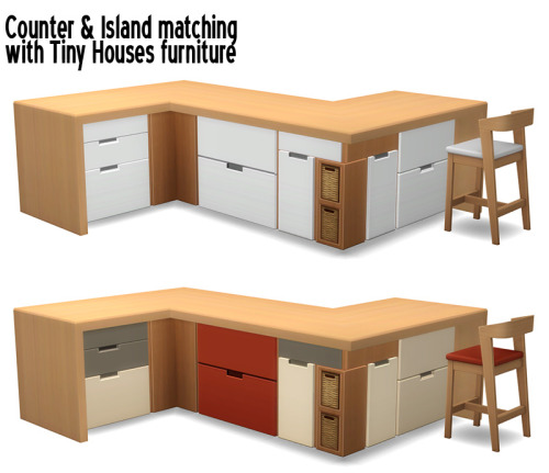 aroundthesims: Around the Sims 4 | Maxis Match - Counter &amp; Island for Tiny Houses Before get