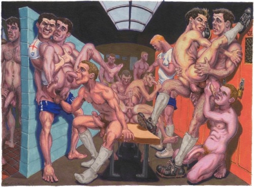 shakboysmen: I would love to walk into a locker room and find this going on.