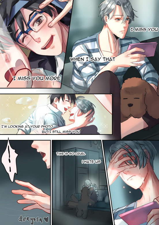 deeyosa:    To years and years of inspiration, thank you YOI! This is a song doujin