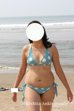 sexytanyawaiting4u:My Harshita…Goa fun..Bikini,