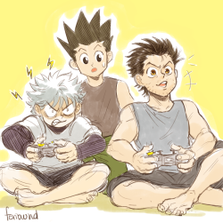 feriowind:  killua and ging bonding over