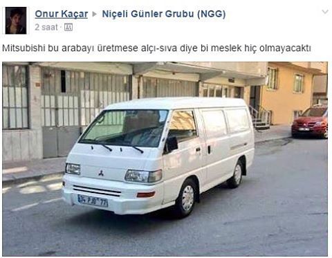 Mitsubishi bu arabayı...