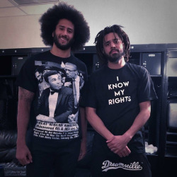 teamcole:  @kaepernick7: “Great to see my Brother @realcoleworld I appreciate you not just talking about helping the people, but actually going out and doing the work! Check out his show, it’s amazing!” 