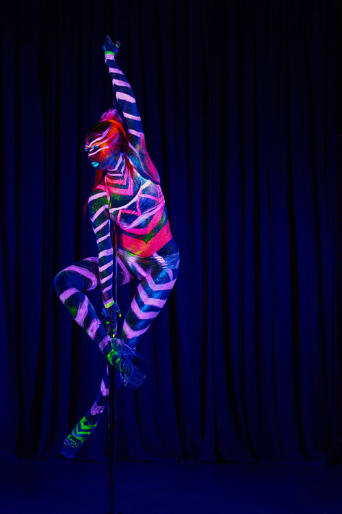 Neon and pole by Alexander ShadrinFollow us for more Erotic Art:C❥ — www.cosmoerotica.com