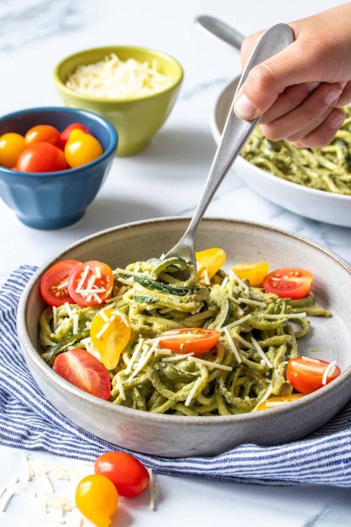 Zucchini Noodles With Pesto