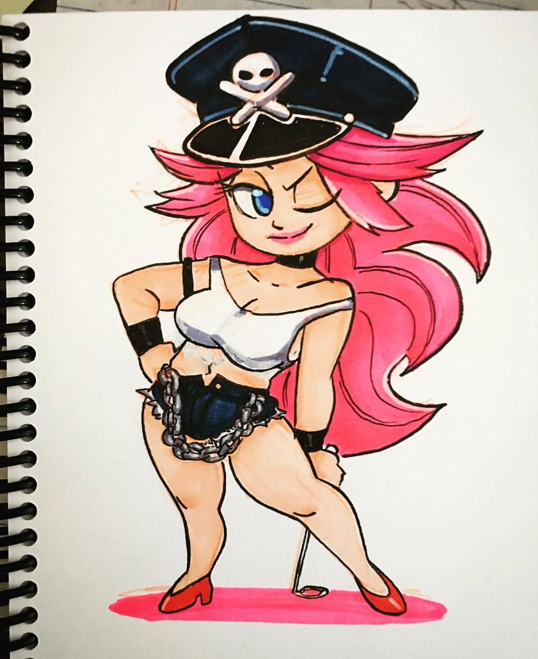 #inktober Day 08 - Poison! #FinalFight #StreetFighter #Poison #inktober2016 #sketchbook #sketch #brushpen #pen #prismamarkers #copicmarkers #art #phons0 #artistsoninstagram #fanart #seattleartists #doodle #beatemup #capcom #gaming