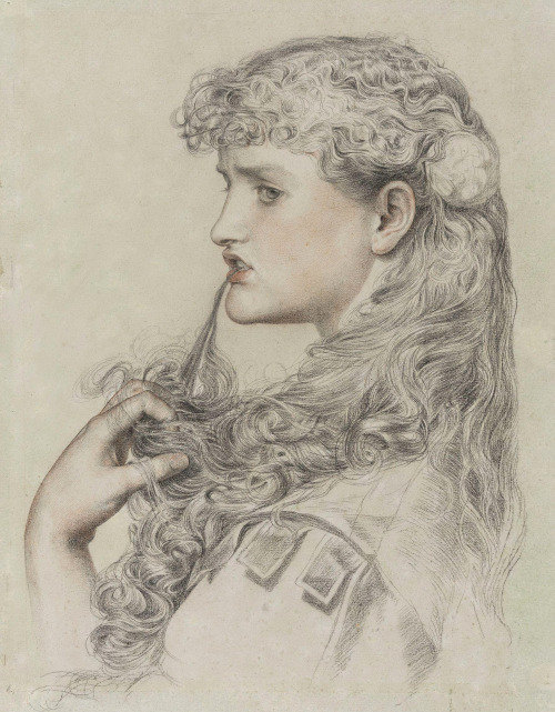 mysteriousartcentury:Drawings by Anthony Frederick Augustus Sandys (1829-1904).