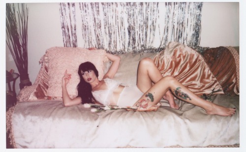avalonmonet: A few Polaroids Natasha Lillipore snapped from our Alexandrea Anissa lingerie shoot yesterday 